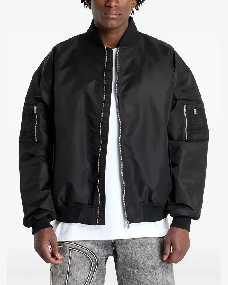 1017 ALYX 9SM Bomberjacke mit Reißverschluss - Schwarz Schwarz