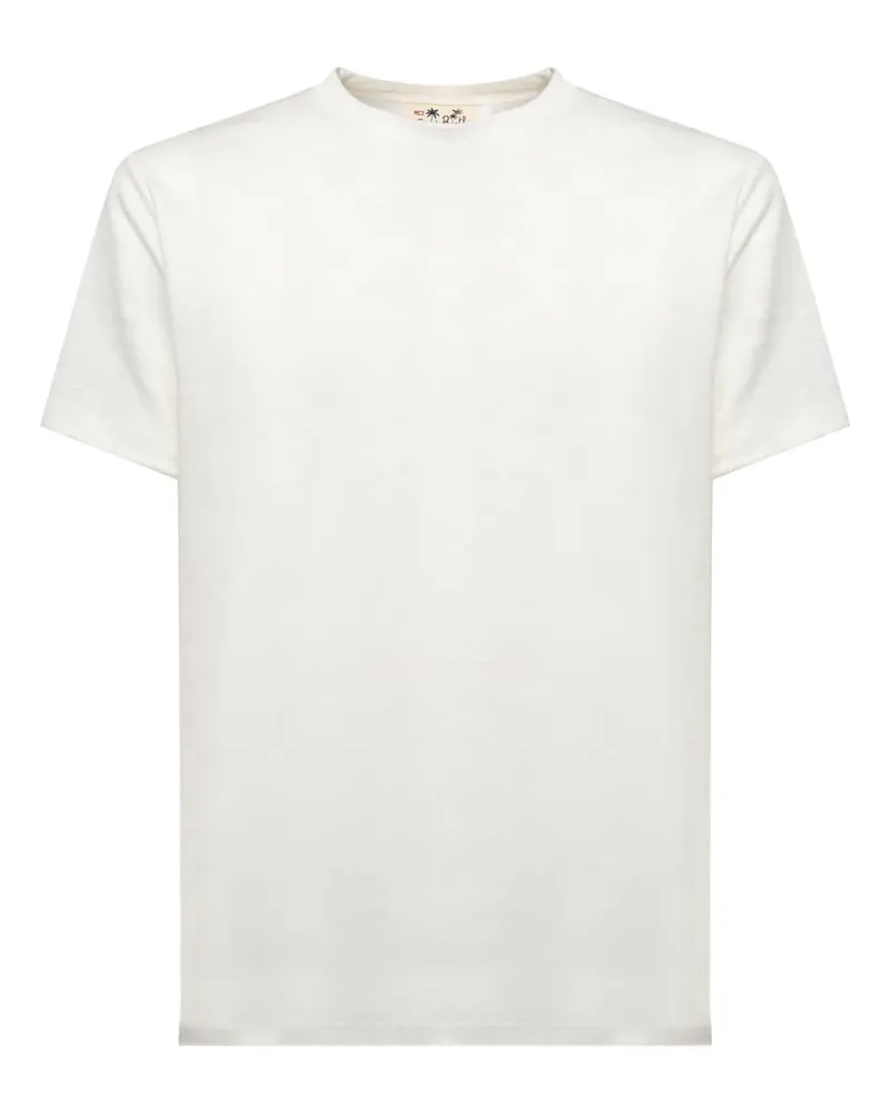 MC2 Saint Barth T-Shirt aus Leinen - Weiß Weiß