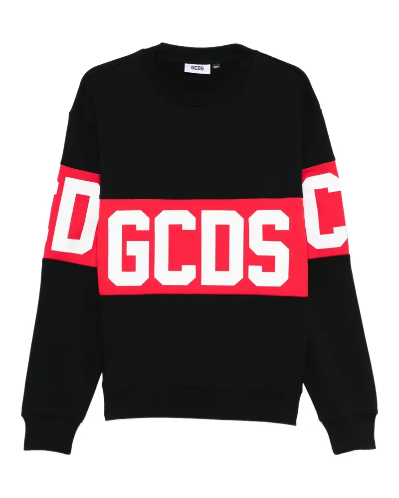 GCDS logo crew-neck sweater - Schwarz Schwarz