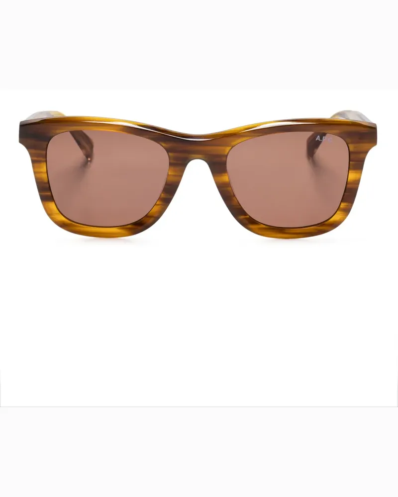 A.P.C. John Sonnenbrille - Braun Braun