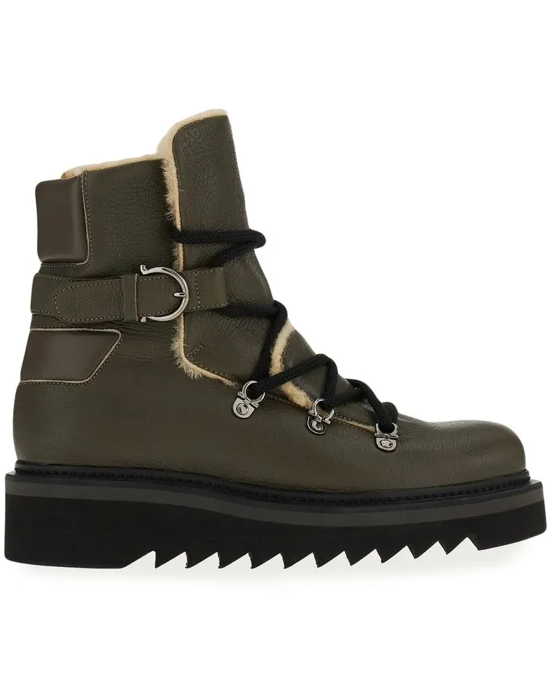 Ferragamo Hiking-Boots mit Schnürung - Braun Braun