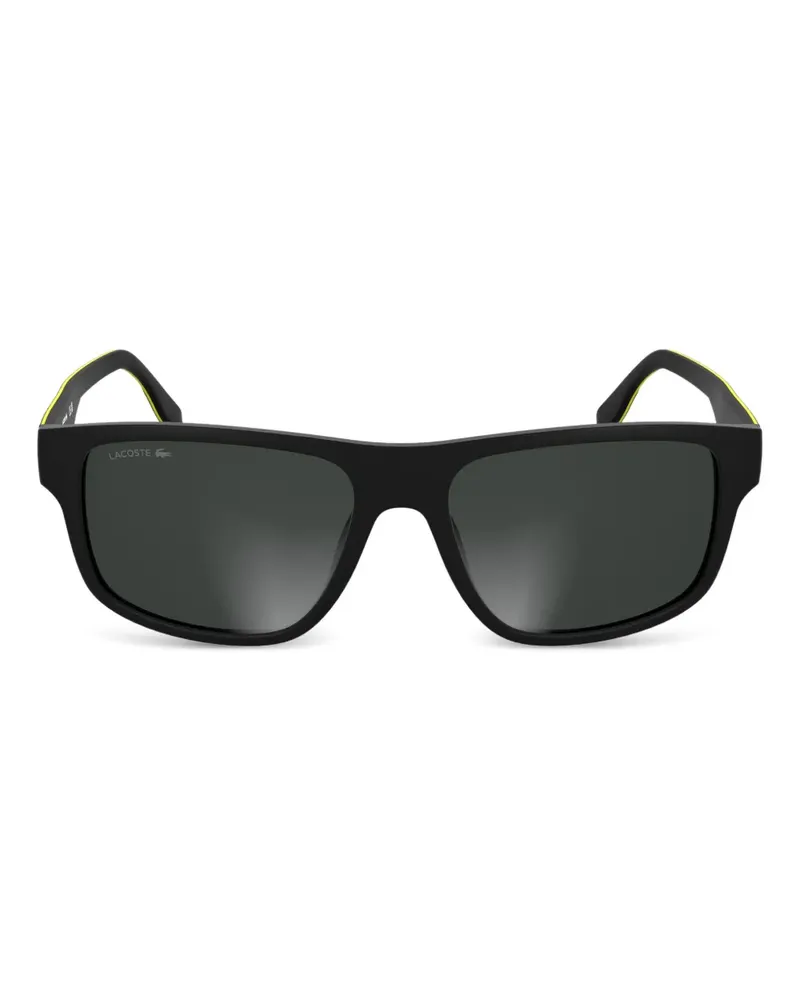 Lacoste Sonnenbrille mit Logo-Print - Schwarz Schwarz