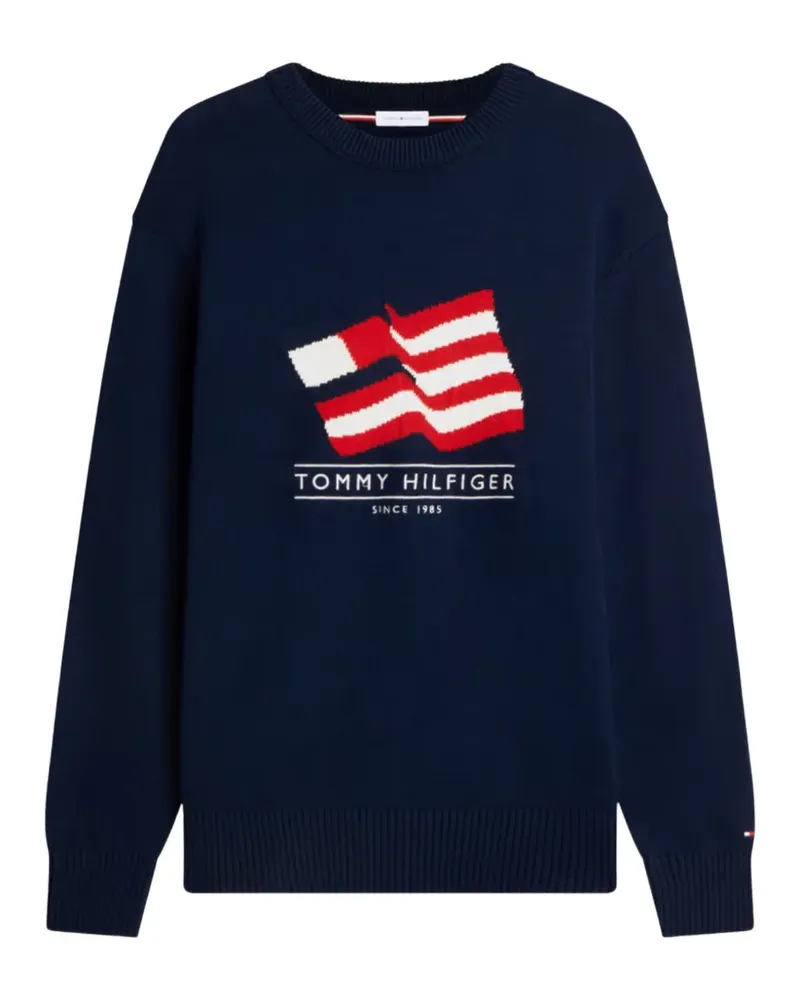 Tommy Hilfiger intarsia Flag sweater - Blau Blau