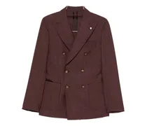 double-breasted suit - Rot