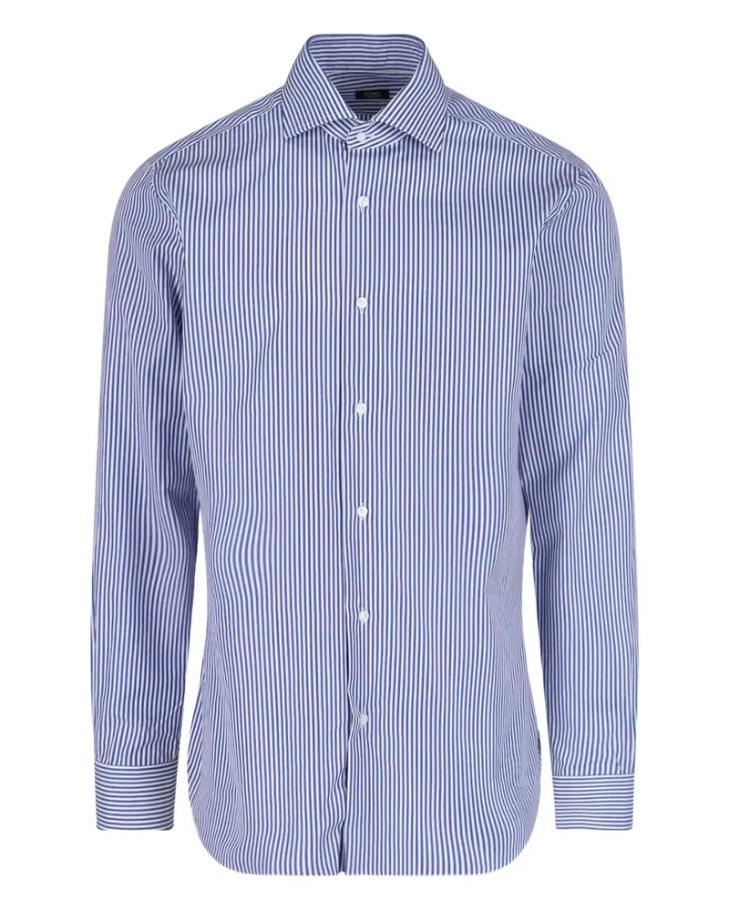 BARBA striped shirt - Blau Blau