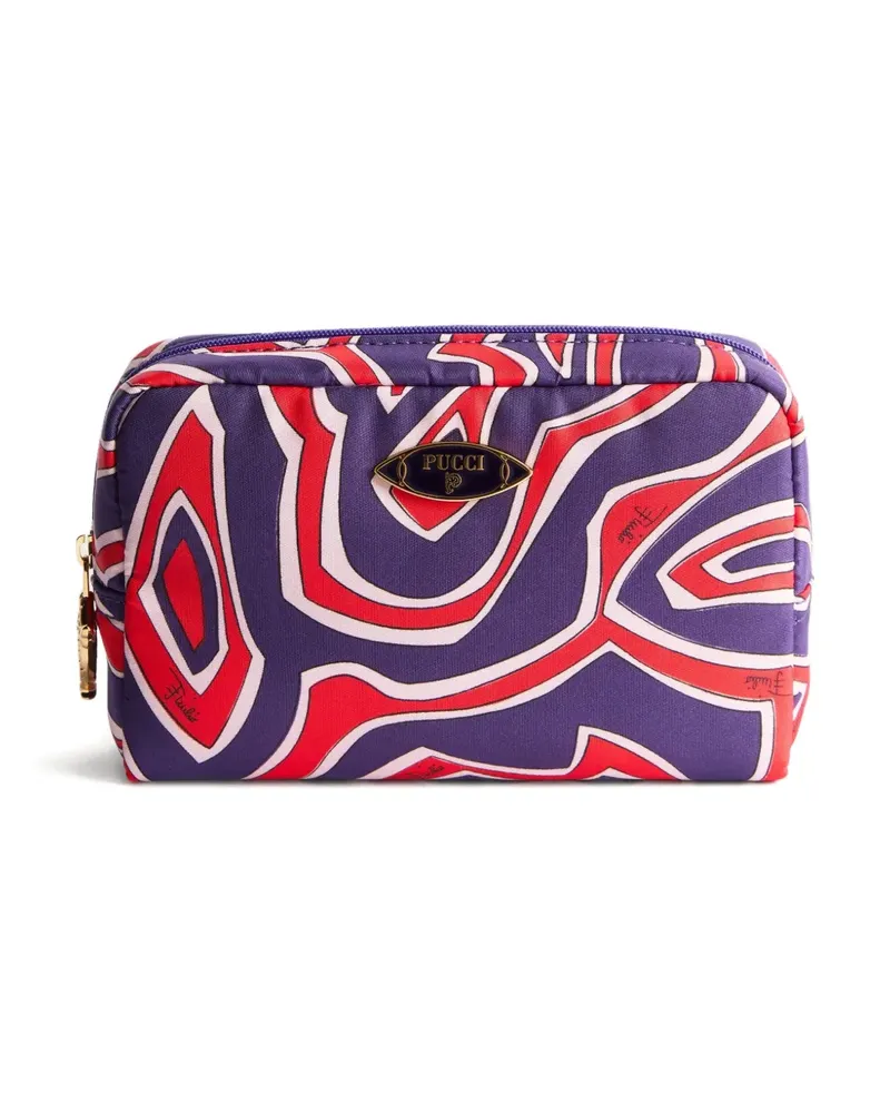 Emilio Pucci Kosmetiktasche mit Labirinto-Print - Violett Violett
