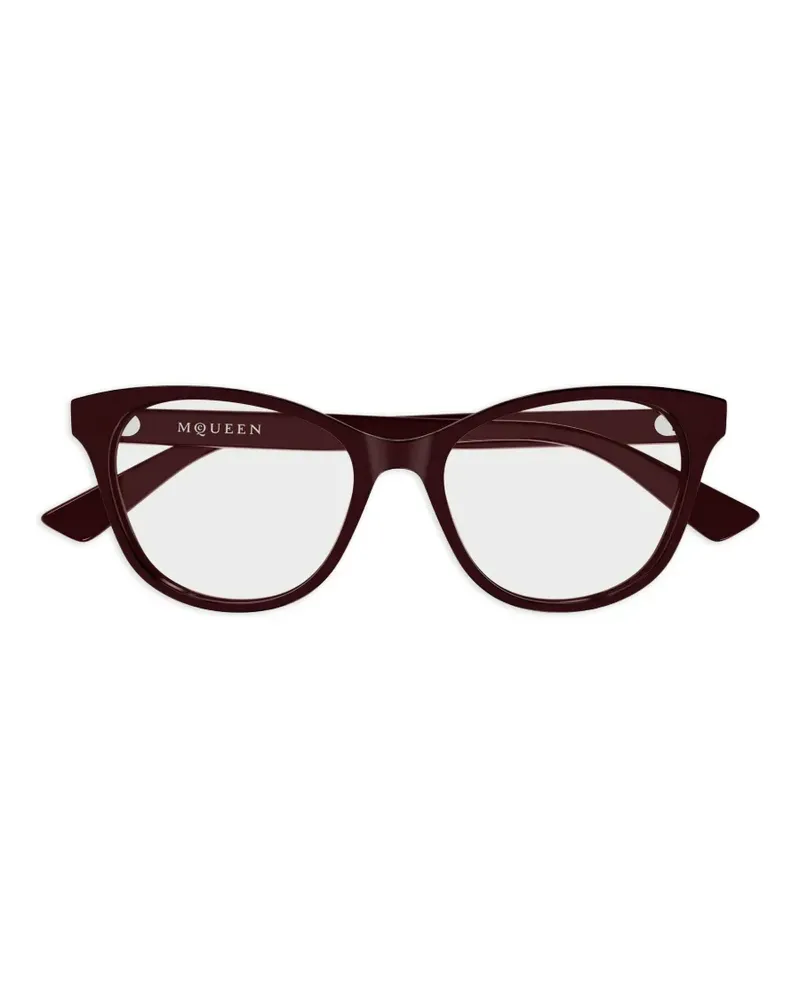 Alexander McQueen Brille mit Cat-Eye-Gestell - Rot Rot