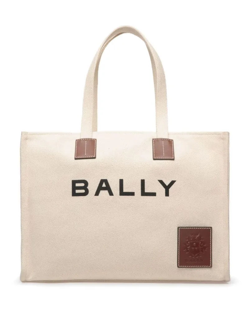 Bally Akelei Shopper mit Logo-Print - Nude Nude