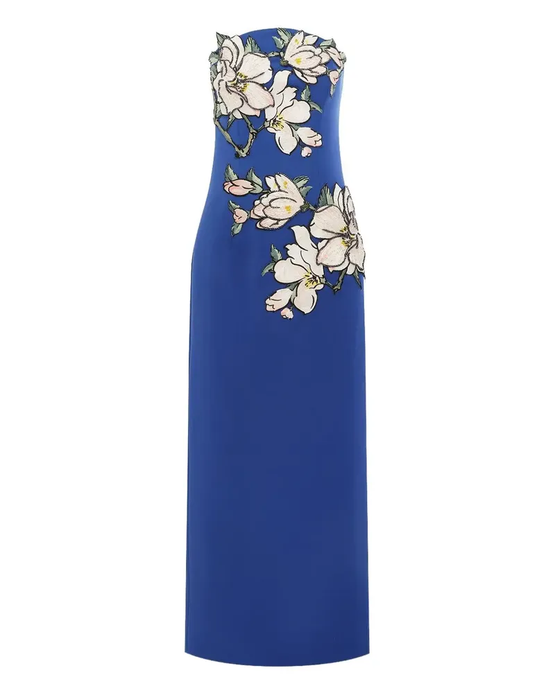 LEO LIN Ava strapless maxi dress - Blau Blau