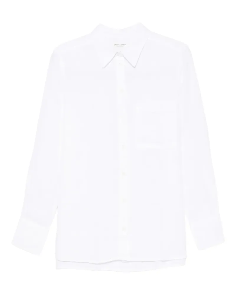 Marc O'Polo chest-pocket long-sleeve shirt - Weiß Weiß
