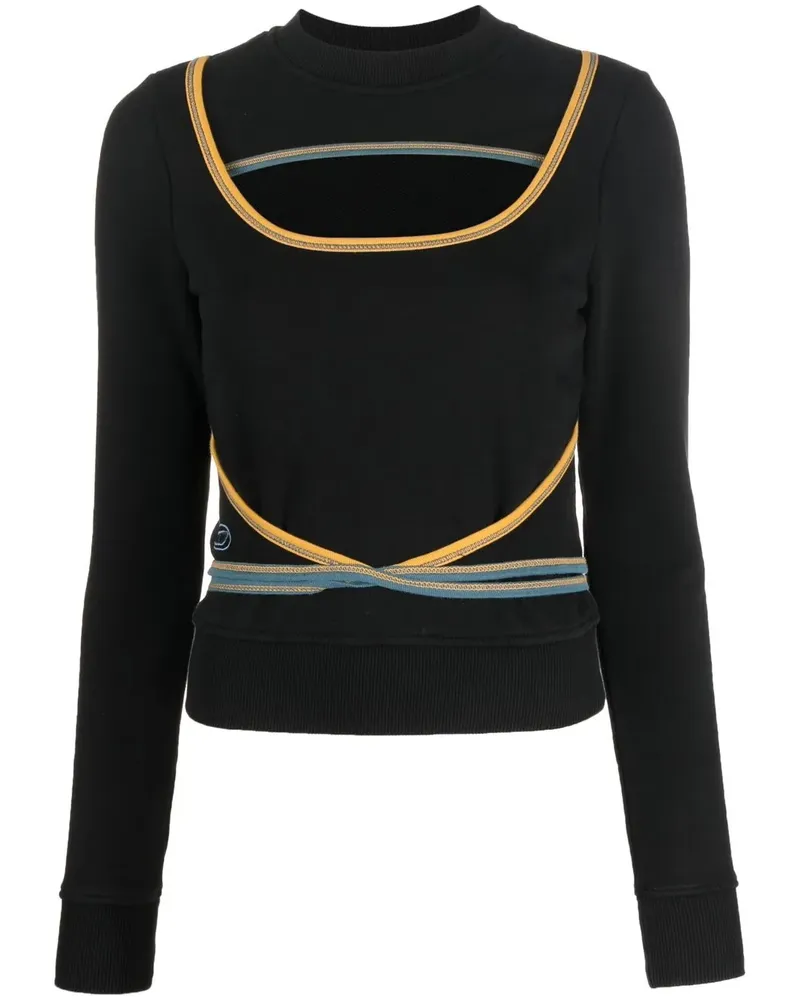 Diesel F-Crossette Sweatshirt - Schwarz Schwarz