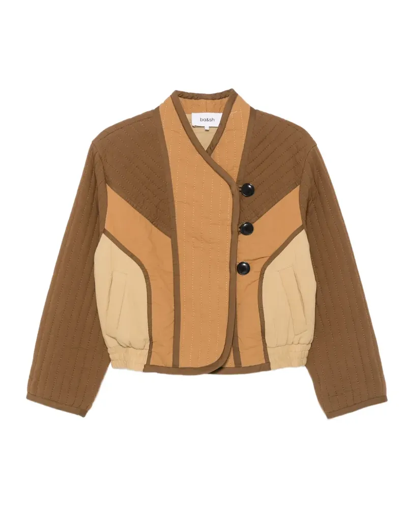 ba&sh Cisca quilted panelled cotton jacket - Braun Braun