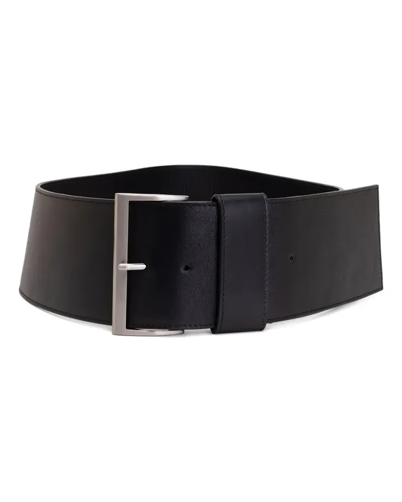 St. Agni buckle-fastening leather belt - Schwarz Schwarz