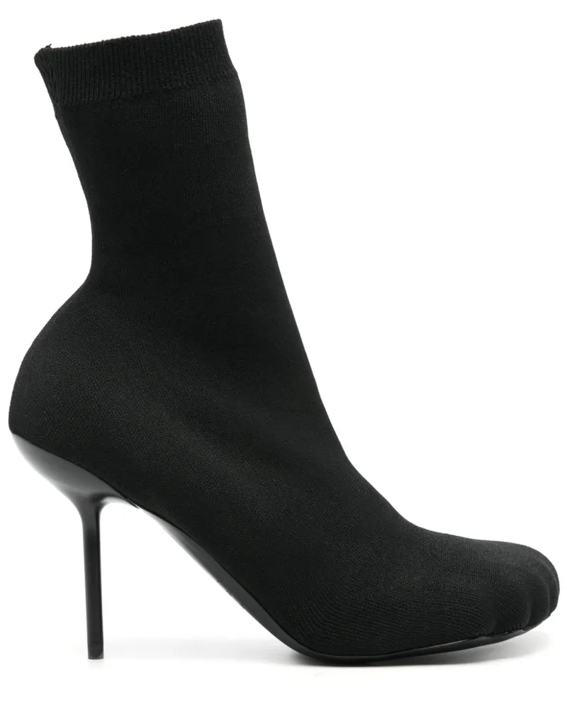 Balenciaga Gestrickte Stiefeletten 100mm - Schwarz Schwarz
