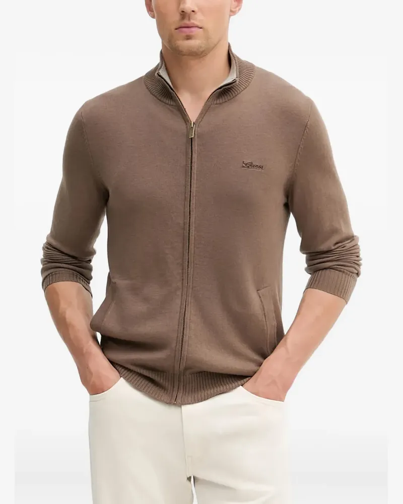 Guess Cardigan mit Reißverschluss - Braun Braun