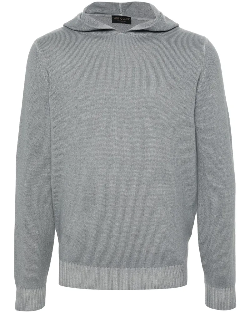 Dell'oglio Gestrickter Hoodie - Grau Grau