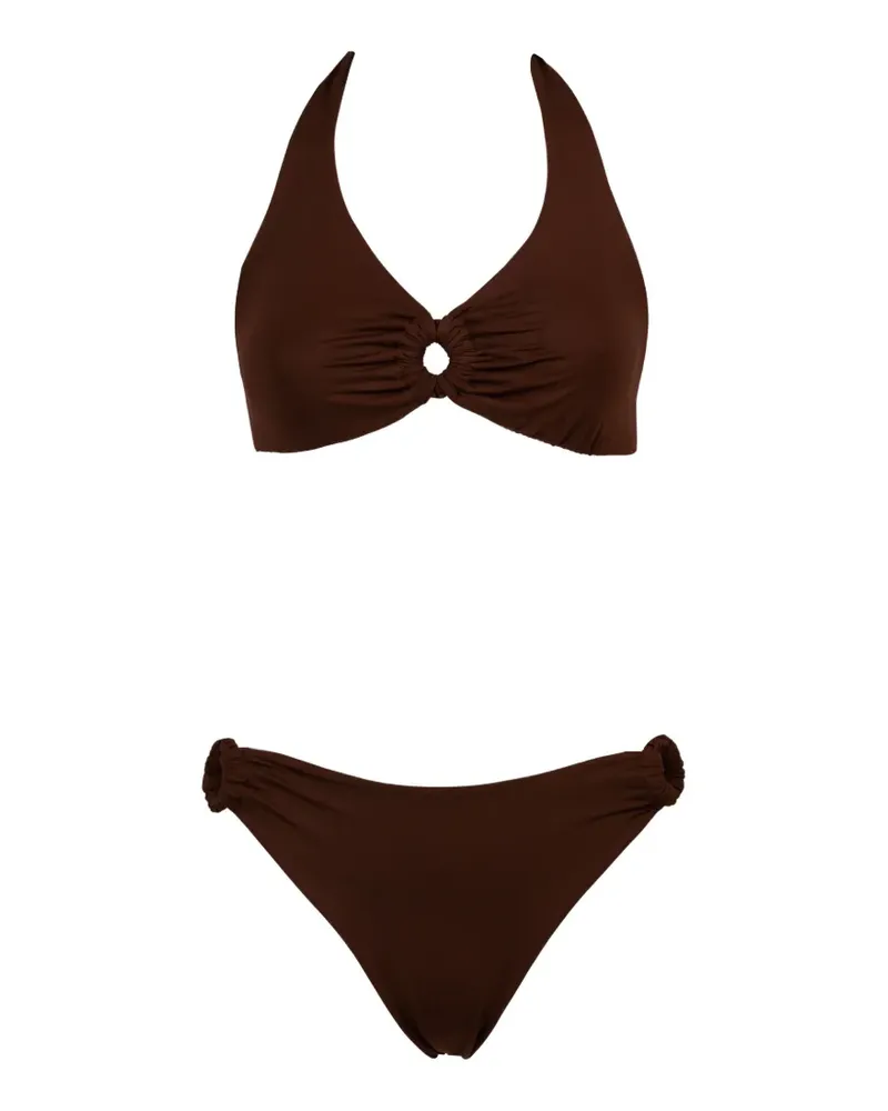 FISICO-Cristina Ferrari knotted bikini - Braun Braun