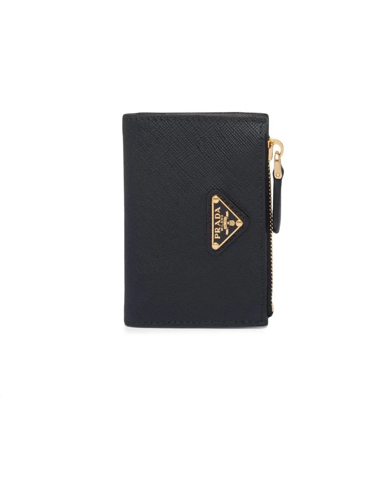 Prada Kartenetui mit Logo-Schild - Schwarz Schwarz