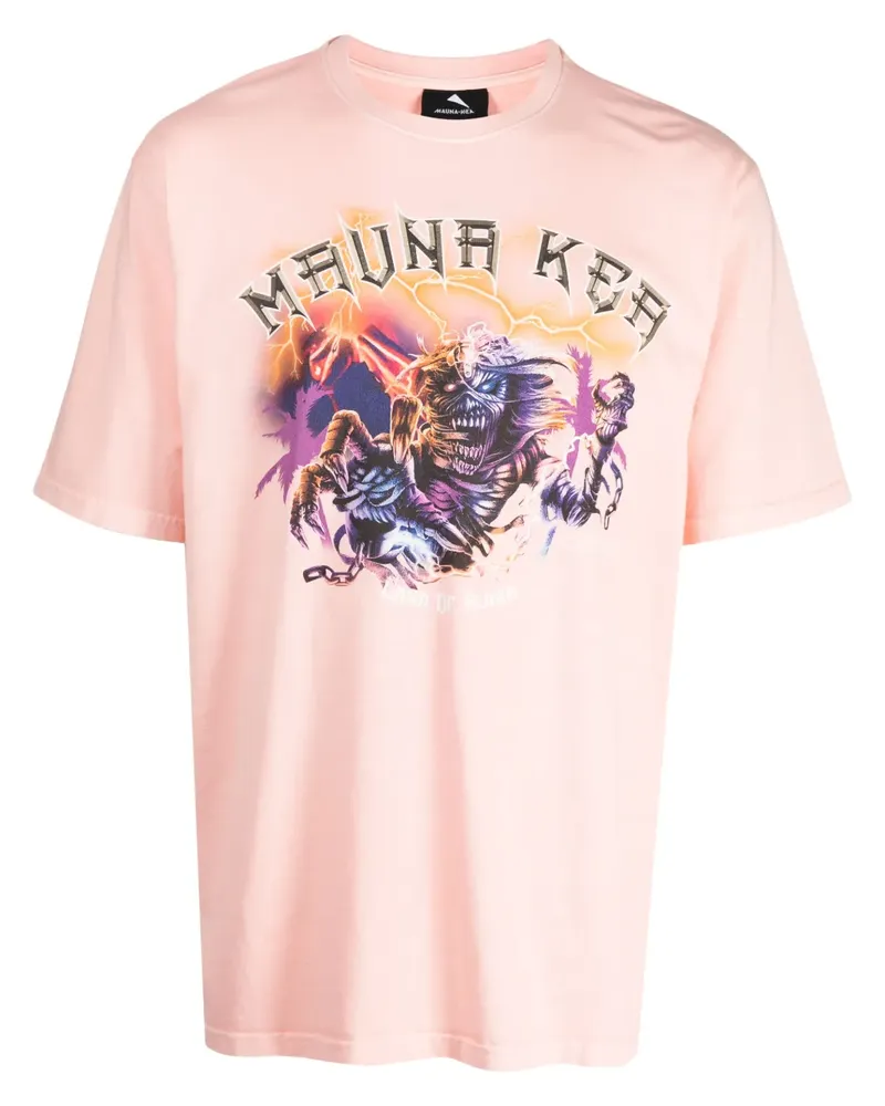 MAUNA KEA T-Shirt mit Logo-Print - Rosa Rosa