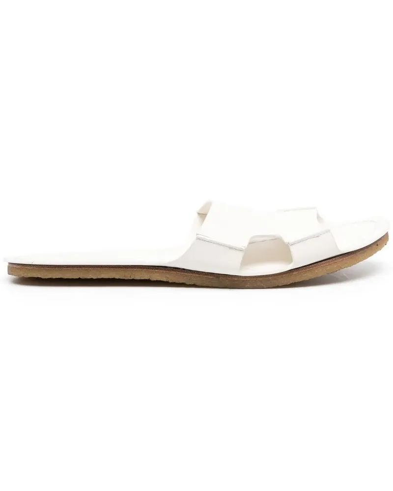 The Row Sandalen in Lederoptik - Nude Nude