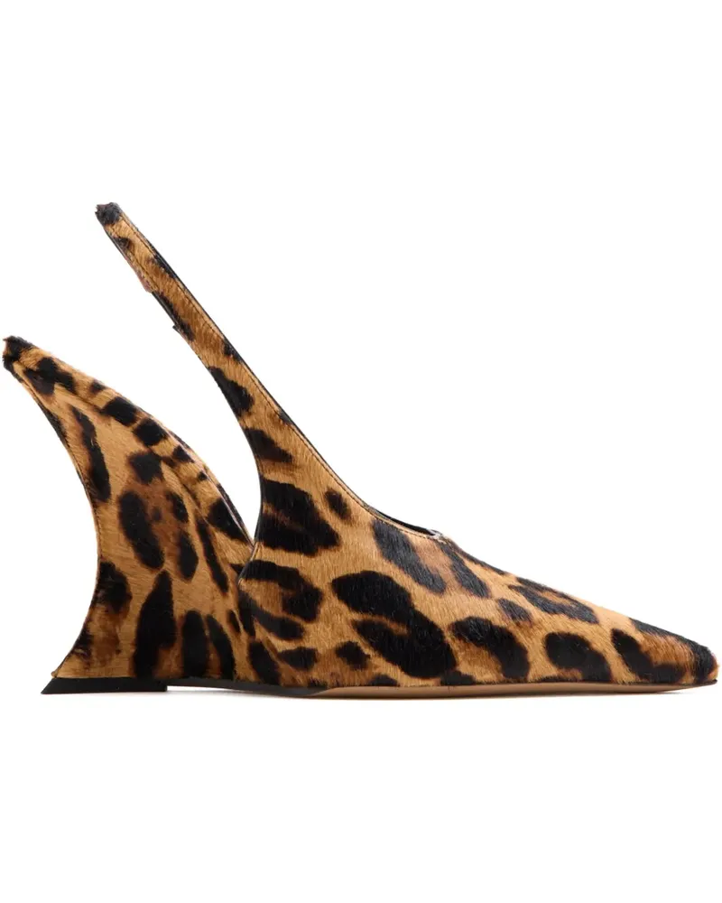 Paris Texas Nina Pumps mit Leoparden-Print 105mm - Braun Braun