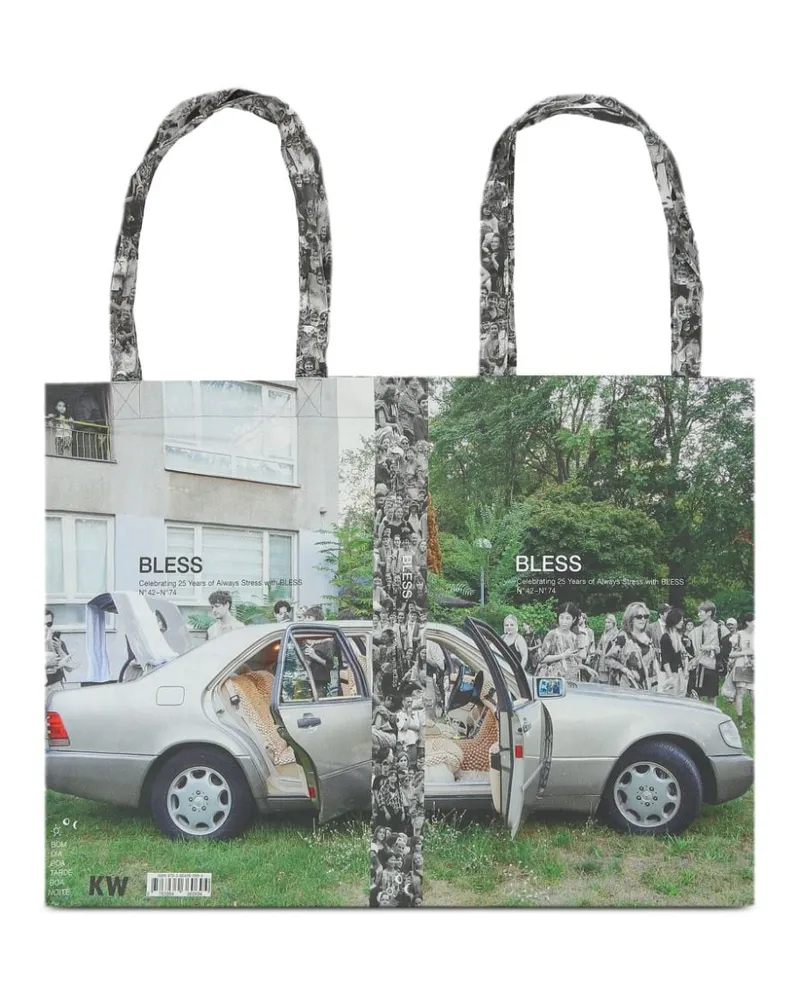 BLESS Shopper mit Print - Grün Grün
