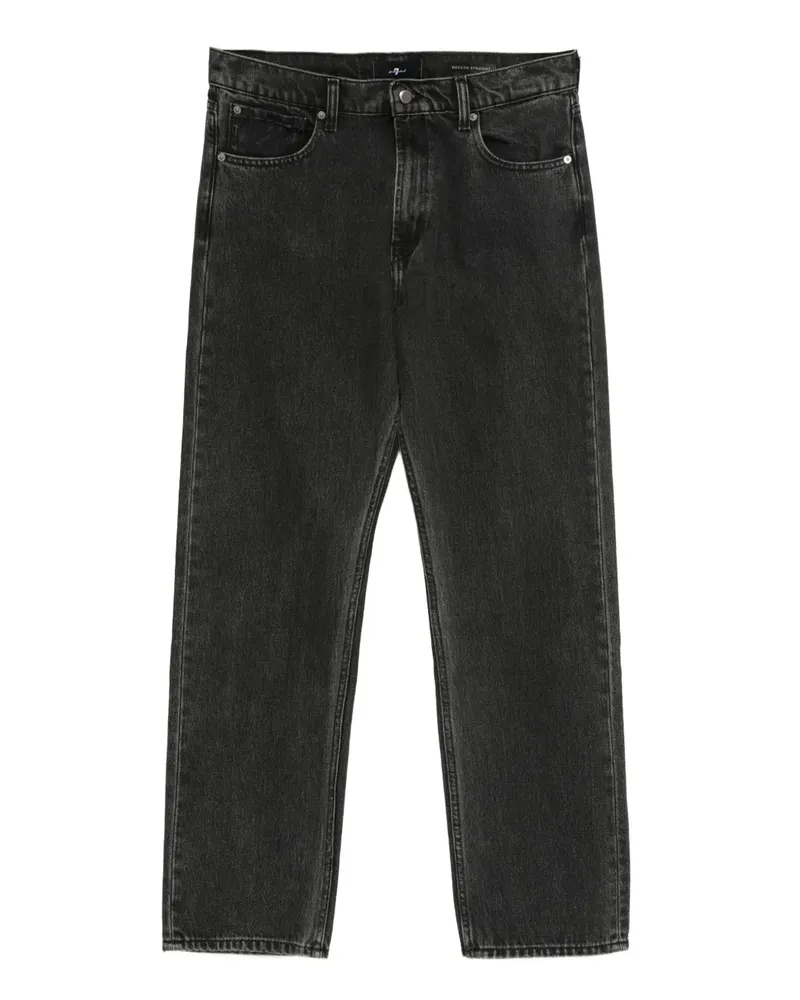 7 for all mankind Modern Straight Five-Pocket-Jeans - Schwarz Schwarz