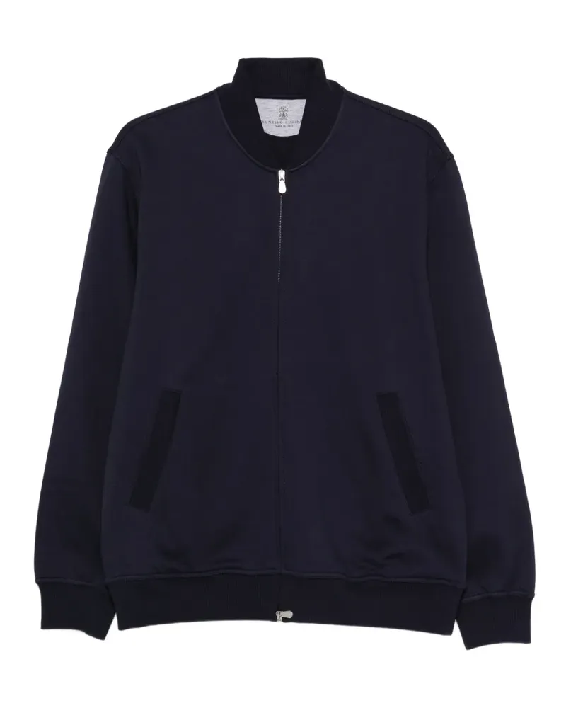 Brunello Cucinelli Strick mit Reißverschlusstaschen - Blau Blau