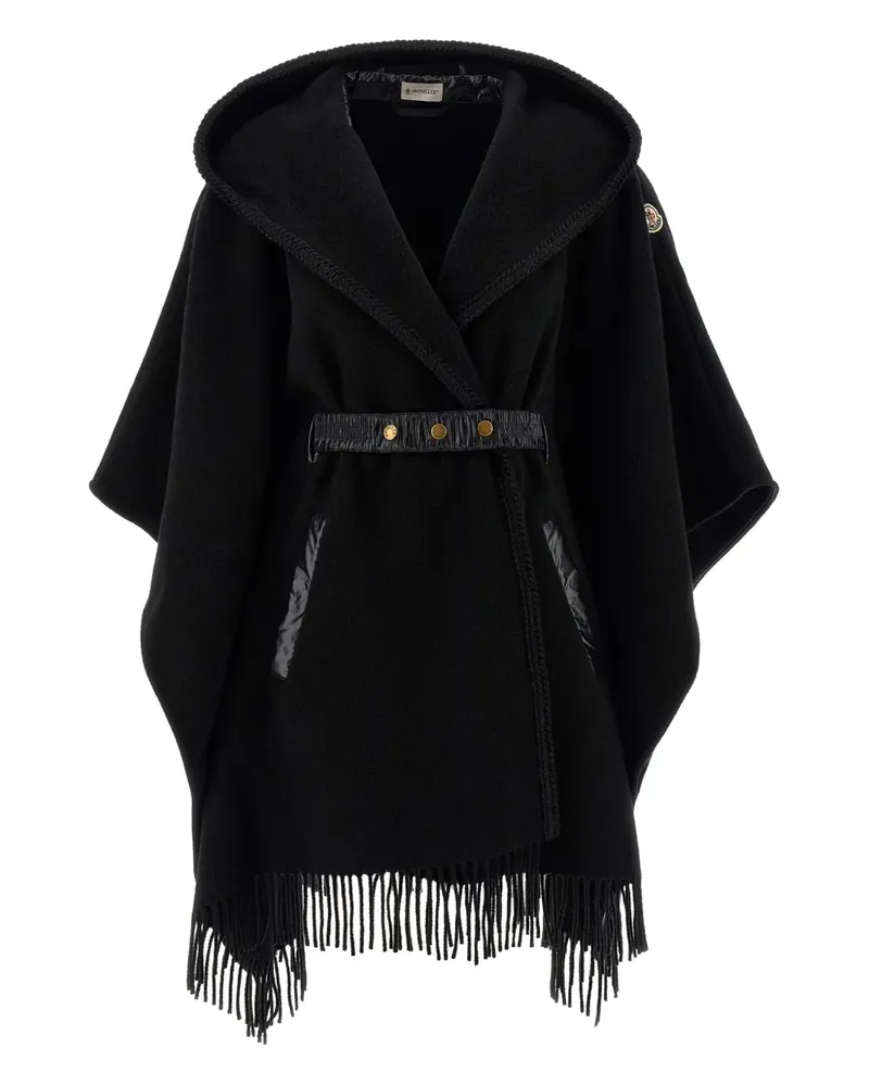 Moncler Cape mit Kapuze - Schwarz Schwarz