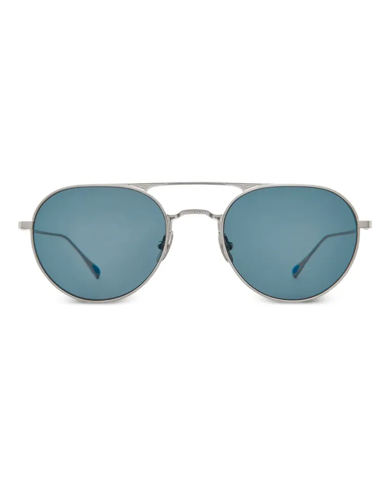 Garrett Leight Benny J pilot-frame sunglasses - Silber Silber