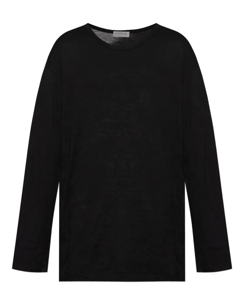 Yohji Yamamoto long-sleeved T-shirt - Schwarz Schwarz