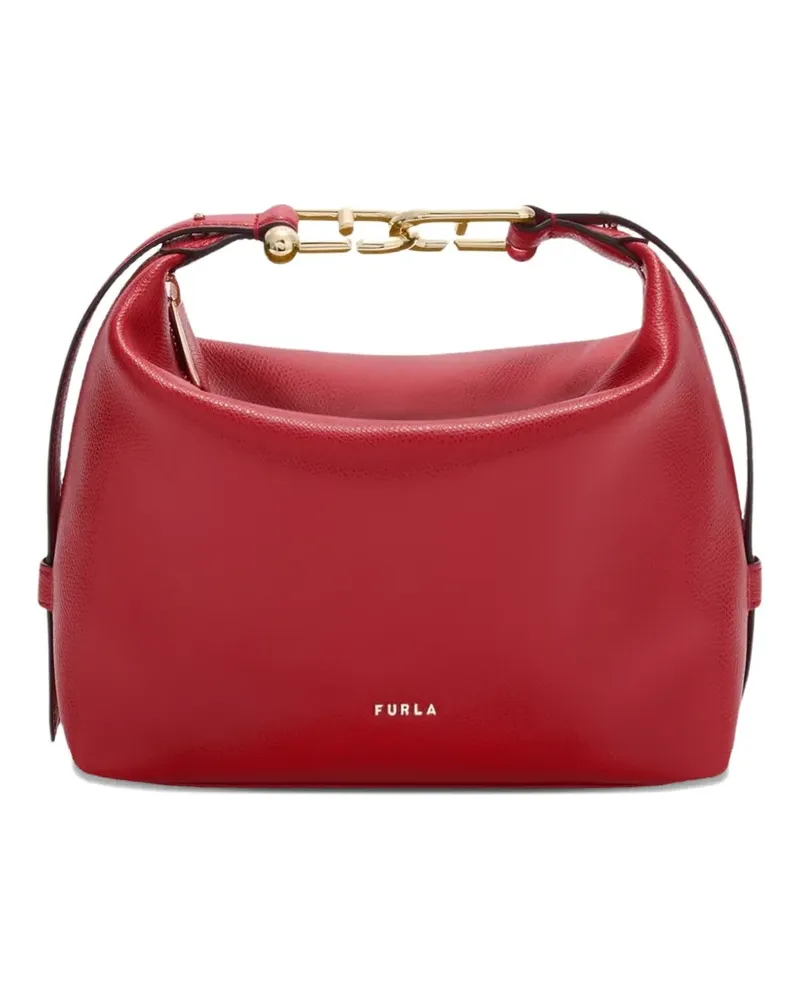 Furla Strukturierte Schultertasche - Rot Rot