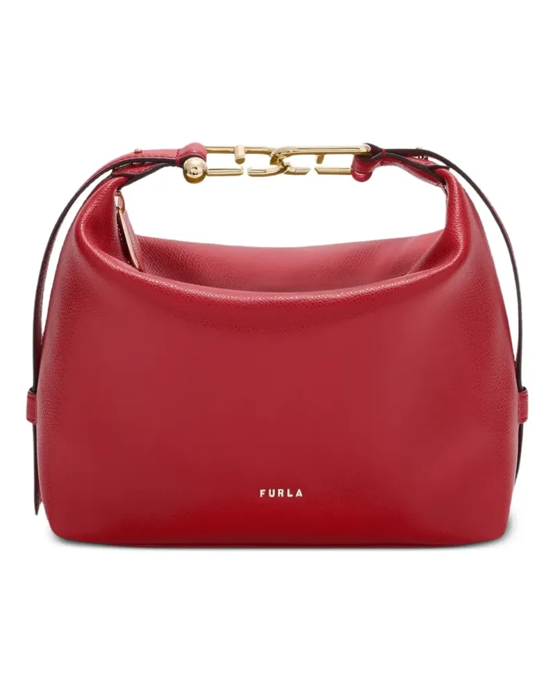 Furla Strukturierte Schultertasche - Rot Rot