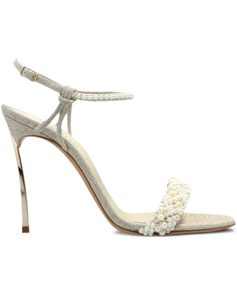 Casadei Pearlsway Blade Sandalen 100mm - Nude Nude
