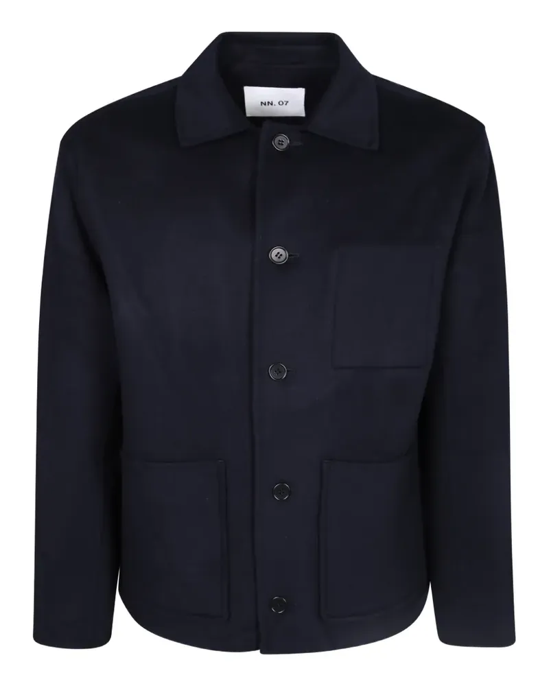 NN 07 patch-pocket shirt jacket - Blau Blau