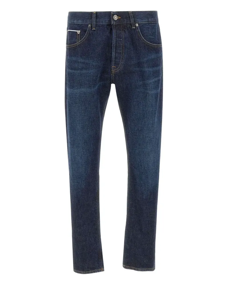 Dondup Five-Pocket-Jeans mit Logo-Detail - Blau Blau