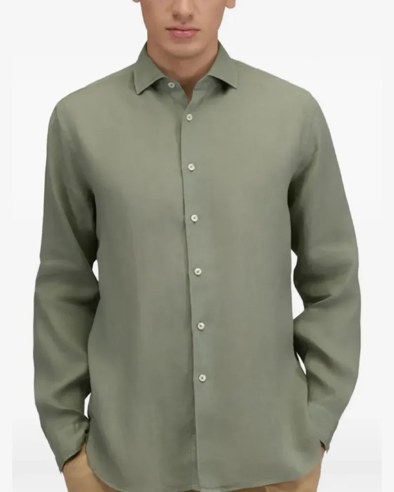 XACUS linen shirt - Grün Grün