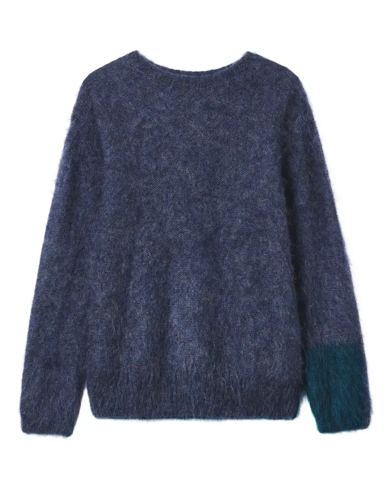 Yohji Yamamoto Pullover mit Rundhalsausschnitt - Blau Blau