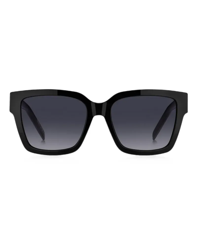 HUGO BOSS Sonnenbrille mit eckigem Gestell - Schwarz Schwarz