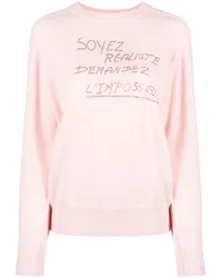 Sonia Rykiel Pullover mit Strass Rosa