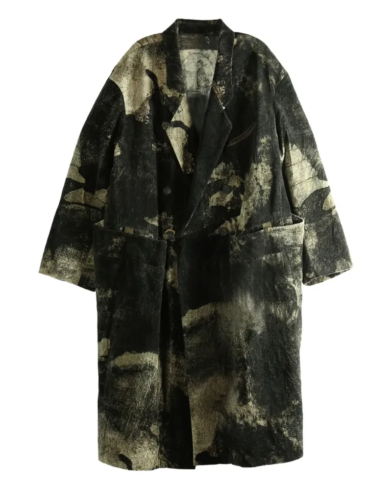 Ziggy Chen double-breasted coat - Schwarz Schwarz