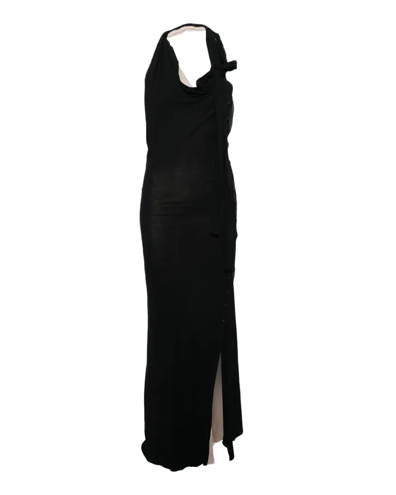 Hyein Seo Kaia Maxikleid mit Knoten - Schwarz Schwarz