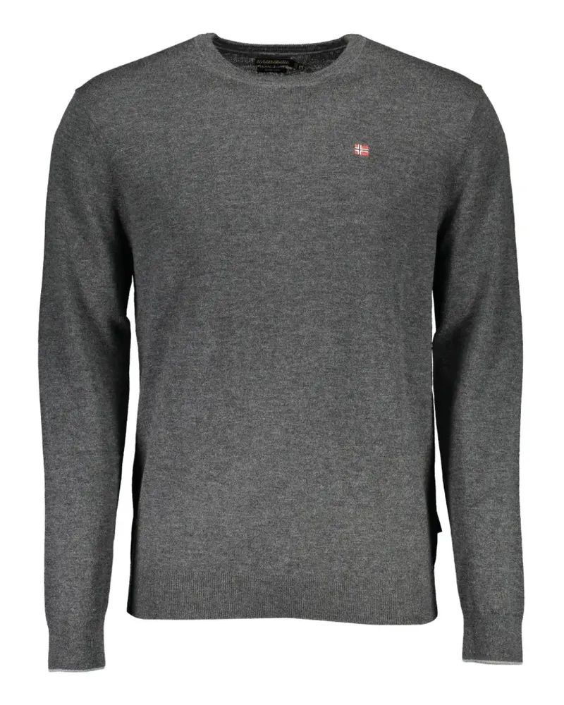 Napapijri logo-detail crew-neck sweater - Grau Grau