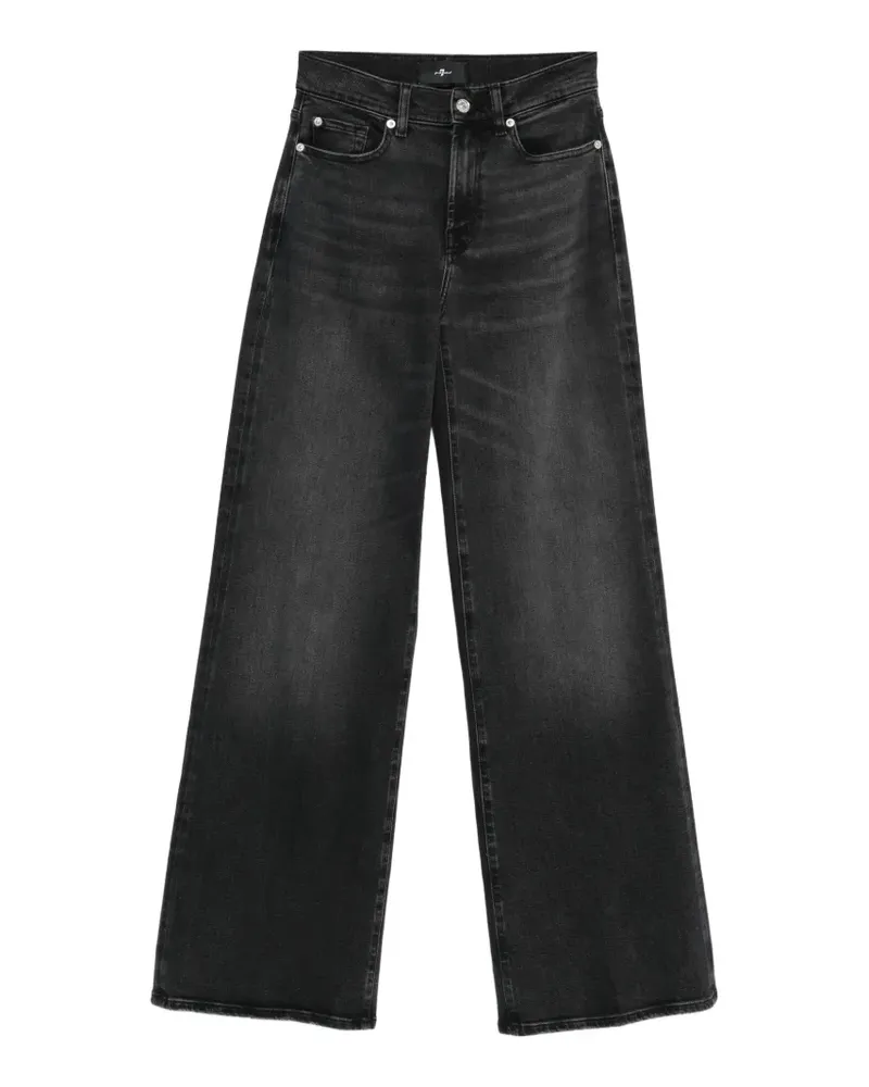 7 for all mankind Lotta faded-effect wide-leg jeans - Grau Grau