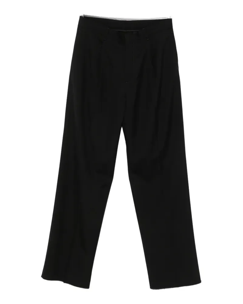 LARDINI pleated wide-leg trousers - Schwarz Schwarz