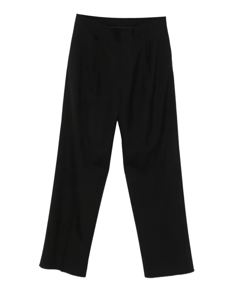 LARDINI Wide-Leg-Hose mit Bundfalten - Schwarz Schwarz