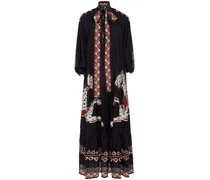 Athena Seidenkleid - Schwarz