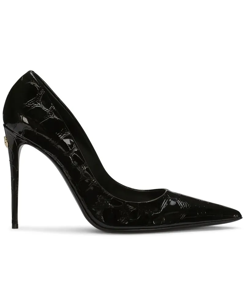 Dolce & Gabbana Décolleté Pumps 105mm - Schwarz Schwarz