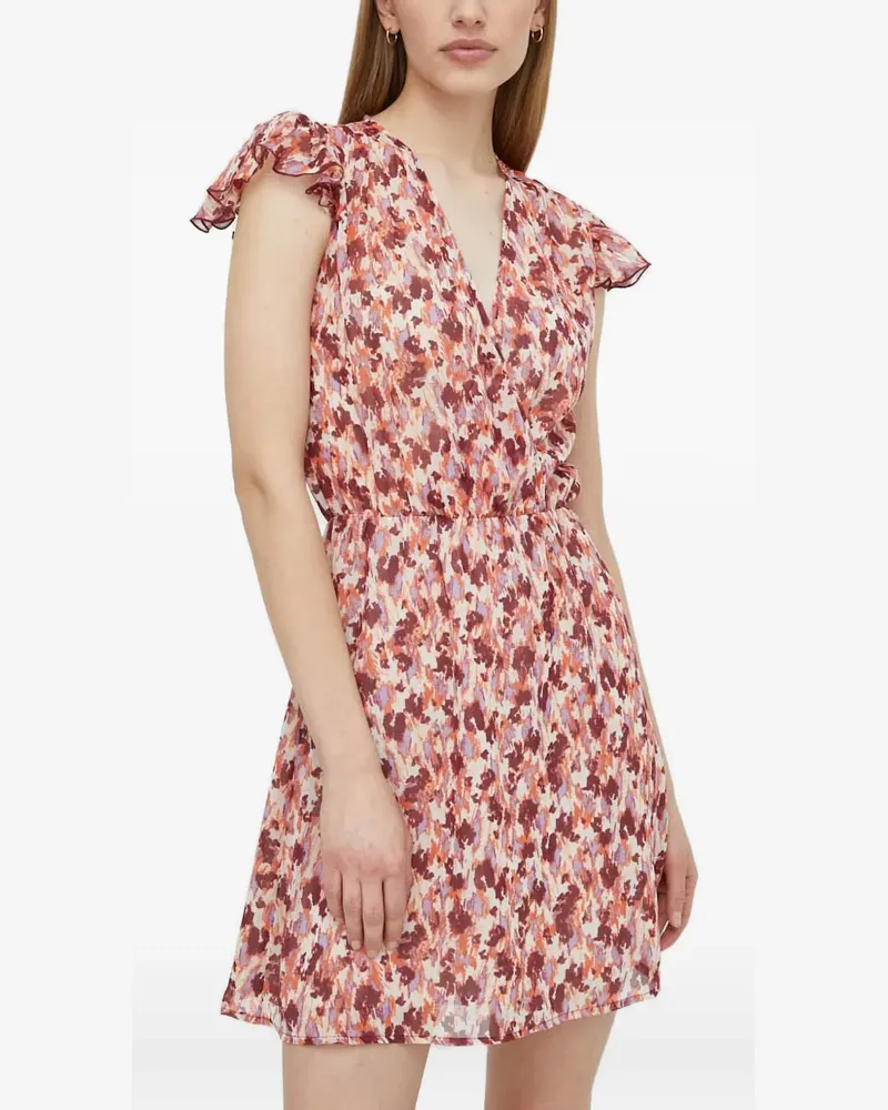 Morgan ruffled mini dress - Nude Nude