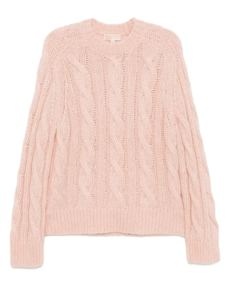 Michael Kors Pullover mit Zopfmuster - Rosa Rosa